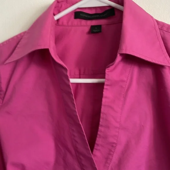 Express Womens Hot Pink button down shirt - size small - Picture 5 of 7